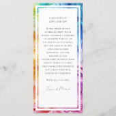 MENU + mooie tekst Eetherische Bloom (Achterkant)