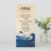 Menu + mooie tekst Japanse Harmonie met Fuji (Staand voorkant)