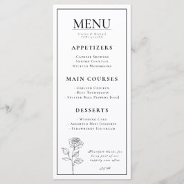 Menu + mooie tekst Tijdloze bloei