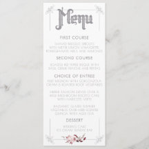 Menu Moon and Raven Waterverf Wedding