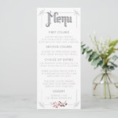 Menu Moon and Raven Waterverf Wedding (Staand voorkant)