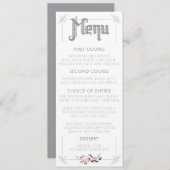 Menu Moon and Raven Waterverf Wedding (Voorkant / Achterkant)