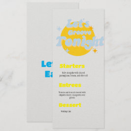 Menu Music Theme Wedding