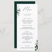 Menu Natural Botanic Greenery (Voorkant / Achterkant)