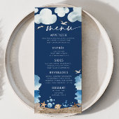 Menu Nautica Navy Baby shower