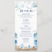 Menu Nautica Theme Baby shower (Voorkant)