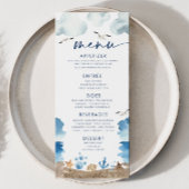 Menu Nautica Theme Baby shower