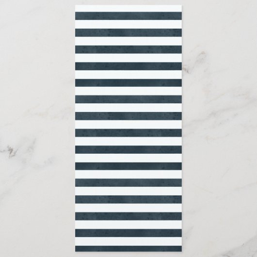 Menu Nautical Navy & White Wedding (Achterkant)