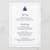 Menu Nautical Sailboat (Voorkant)