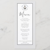 Menu Nautisch-thema bloemanker zilvergrijs (Voorkant)