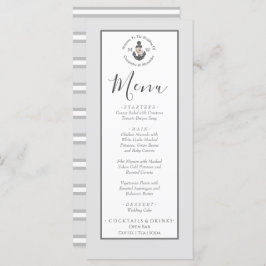 Menu Nautisch-thema bloemanker zilvergrijs