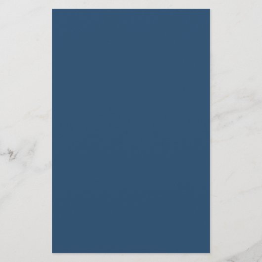 Menu Navy and Rust Waterverf Boho Floral Paper (Achterkant)