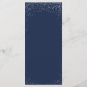 Menu Navy and Silver Faux Foil (Achterkant)