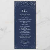 Menu Navy and Silver Faux Foil (Voorkant)