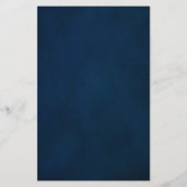 Menu Navy Blue Blush Rustic Wood Geometric Wedding (Achterkant)