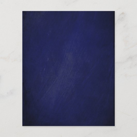 Menu Navy Blue en Burgundy Red Floral Wedding (Achterkant)