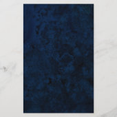 Menu Navy, Bourgogne & Gold Agate Wedding (Achterkant)