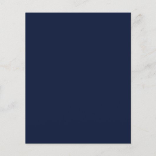 Menu Navy Marble & Gold Agate Wedding (Achterkant)
