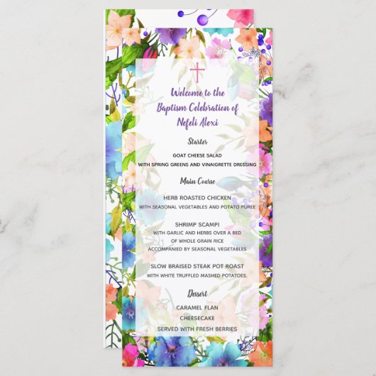 Menu Nefeli (Voorkant / Achterkant)