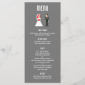 Menu Nerdy 8-bits Bride & Groom (Voorkant)