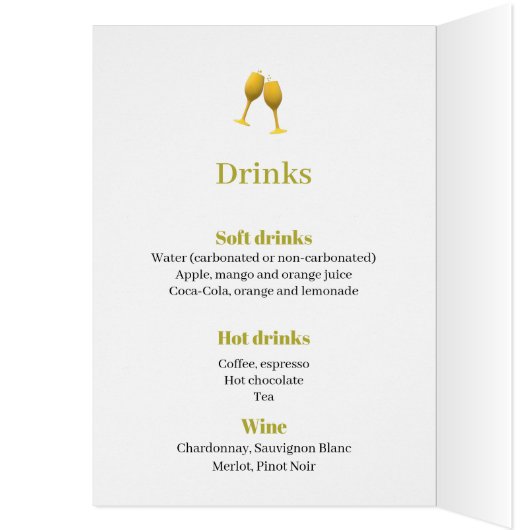 Menu Nieuwjaar (Binnen (Links))