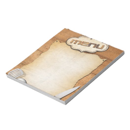 Menù Notitieblok (Linkerzijde)