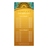 Menu Ocean Star mandala-prijslijst (Voorkant)