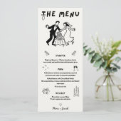 Menu of Invitation – Gentle Marriage Kaart (Staand voorkant)