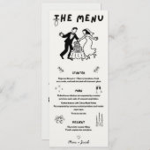 Menu of Invitation – Gentle Marriage Kaart (Voorkant / Achterkant)