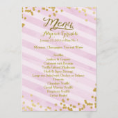 Menu om de Uitnodiging van de Sponk van de Baby aa (Voorkant)