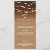 Menu Ombre Burlap Twinkle Lights (Voorkant)
