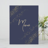 Menu Ontvangst van marineweddenschappen en gouden (Staand voorkant)