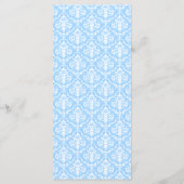 Menu Oranje en blauwe wondweddenschappen (Achterkant)