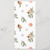 Menu Oranje Vrijgezellenfeest hoofdrukreis (Achterkant)