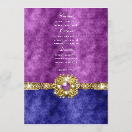 menu paarse blauwe mode voor demping (Achterkant)