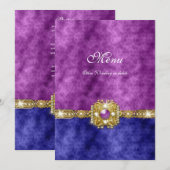 menu paarse blauwe mode voor demping (Voorkant / Achterkant)