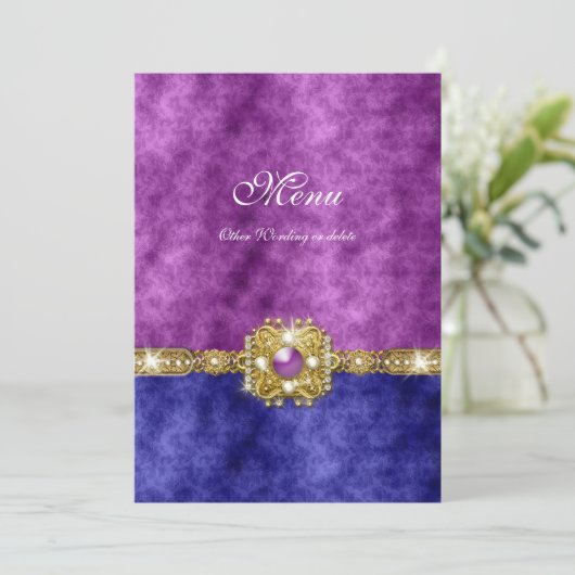 menu paarse blauwe mode voor demping (Staand voorkant)