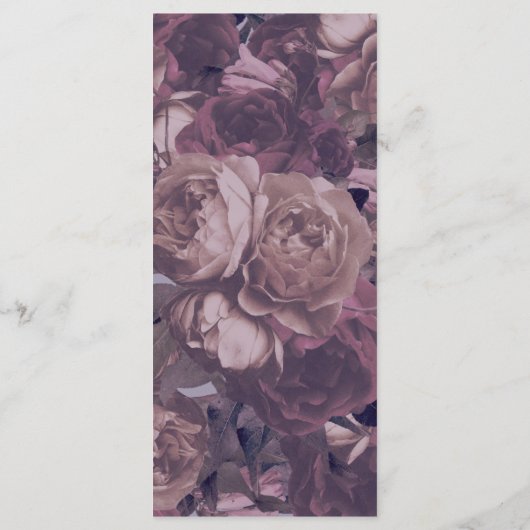 Menu Paarse Fantasy Wedding (Achterkant)