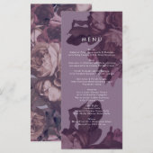 Menu Paarse Fantasy Wedding (Voorkant / Achterkant)