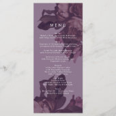 Menu Paarse Fantasy Wedding (Voorkant)