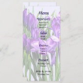 Menu Paarse kruispunten (Voorkant / Achterkant)