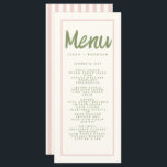 Menu Pastel Handwriting Typography Retro Weddensch<br><div class="desc">, </div>