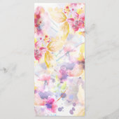 Menu Pastel Waterverf (Achterkant)