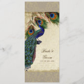 Menu Peacock & Feather Elegant Matching Dinner (Achterkant)