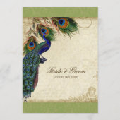 Menu Peacock & Feather Elegant Matching Dinner (Achterkant)