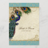 Menu Peacock & Feather Elegant Matching Dinner (Achterkant)