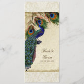 Menu Peacock & Feather Elegant Matching Dinner (Achterkant)