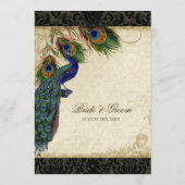 Menu Peacock & Feather Elegant Matching Dinner (Achterkant)