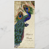 Menu Peacock & Feather Elegant Matching Dinner (Achterkant)