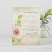  menu Peony Flower Elegant Floral (Staand voorkant)